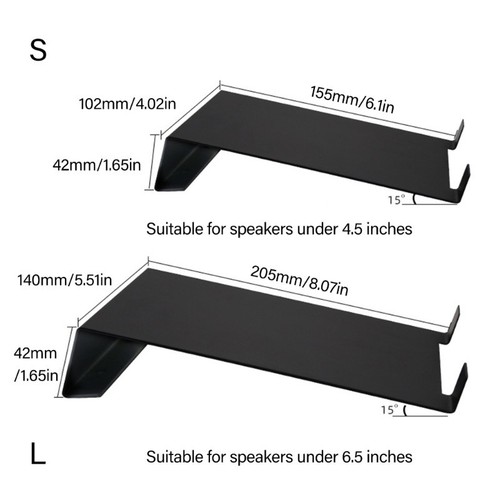 Steel bookshelf speaker stand - bookshelf,