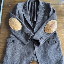Harris Tweed Brown Coat. With