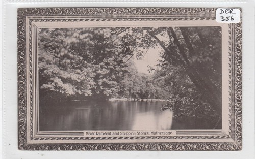 1909 river derwent - river, hathersage