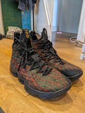 NIKE LeBron XV 15 LMTD MULTI-COLOUR/BLACK TRAINER UK 8 EU 42.5