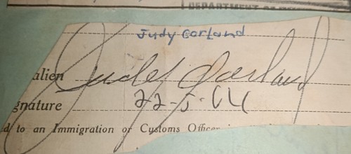 Rare autograph signiture judy - signiture,