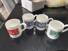4 Royal Mail Bone China Mugs