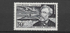 France 1955 Jules Verne 50th Death Anniversary MNH set S.G. 1251