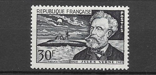 France 1955 jules verne 50th - jules,