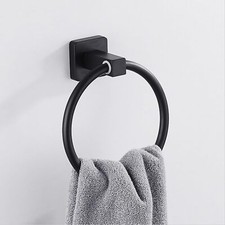 Bathroom Hand Towel Ring Black