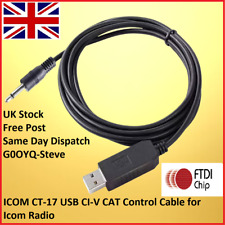 ICOM CT17 USB Programming CAT Cable IC-706 MKIIG IC-756 PRO IC-746 IC7600 IC7800