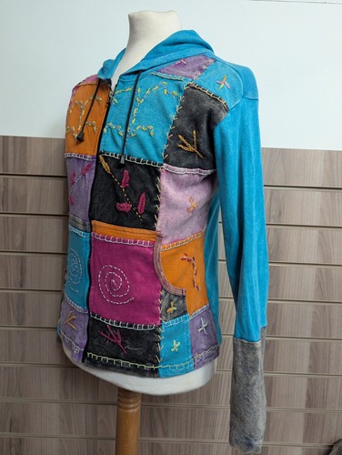 Nepal boho patchwork jacket - boho,