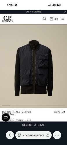 Company zipped cardigan and - cp,