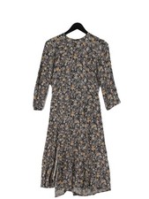 Sessun A-Line Midi Dress S in Black