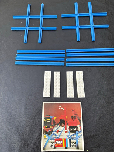 Lego blue train track - lego, bulk