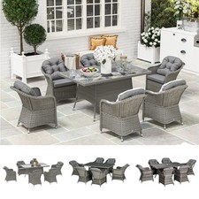 Round PE Rattan Dining Set for