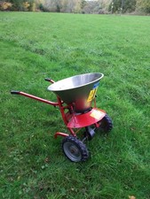 Peacock Salt Grit Spreader 50kg Stainless Steel Hopper, Good Usable Condition