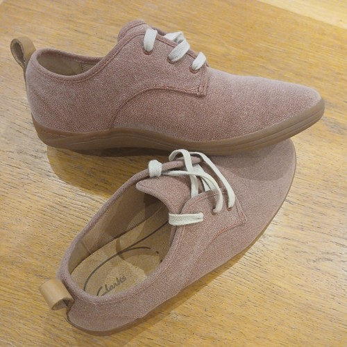 Clarks men dusky pink - dusky, lace
