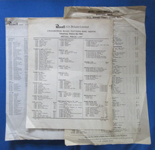 3x Revell Model Kit Catalogue Price List from 1960s & 1970s