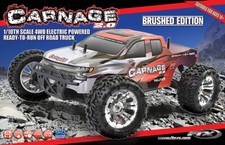 FTX Carnage 2.0 Truck 1:10 RTR RC Car 2.4Ghz 4WD FAST Waterproof Red/Blue