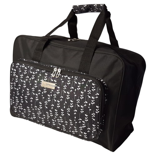 Sewing machine bag black - black, sprig