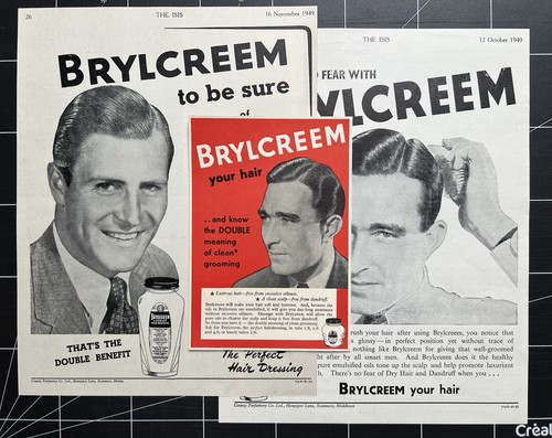 Brylcreem advertising 3x - ,