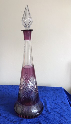 Val lambert style amethyst - st,