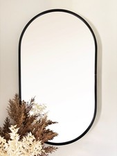 Black Oval Metal Modern Wall