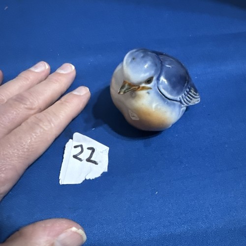 Vintage porcelain blue bird - vintage,