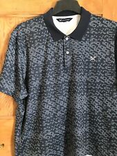 CREW CLOTHING SAILING POLO GOLF SHIRT,SIZE  XL,SHORT BODY,STRETCH POLYESTER,NAVY