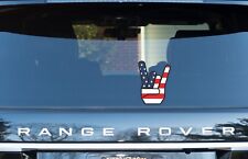 Old Glory Hand Horns fun  funny Vinyl Decal Sticker Car, Van, Laptop, Doors