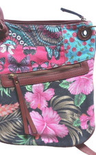 Tapestry weave front Messenger Bag Cross Body Shoulder Bag Travel Purse