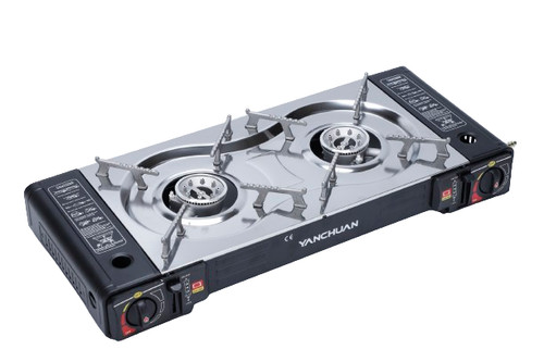 Portable double burner gas - portable,