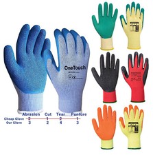 Orange Work Gloves Green