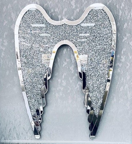 Crystal mirrored angel wings - angel,