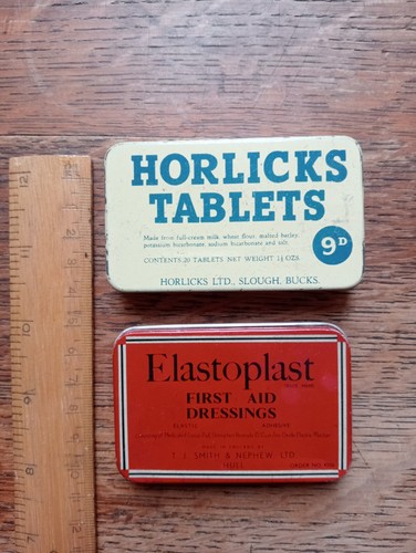 Two vintage tins - two,