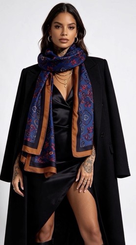 Navy blue red tan - red,