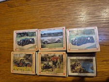 5 x Vintage Empty Match Boxes - Veteran Cars Theme, Beaulieu  MOTOR  MUSEUM