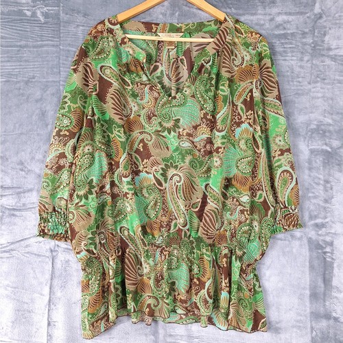 Womens top sheer goblincore - top,