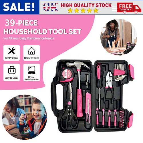 Ladies pink tool box set - set, diy