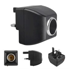 UK Plug Car Charger Lighter Socket 220V Mains Plug to 12V Car Charger Adapter ⭐