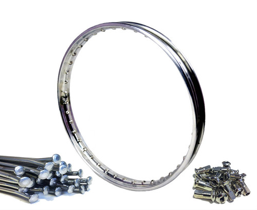 Bsa wm1 rim spoke kit - rim, &