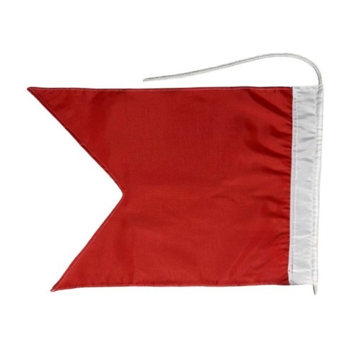 Marine navigation flag - flag, red