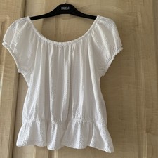 Next White Cotton Gypsy Top 16