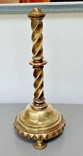 Antique large brass spiral - antique,