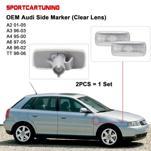 Clear side marker - side, lights