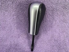 BMW E87 E90 Gear Knob Auto Black Leather Satin Silver Automatic 7537992 3 Series