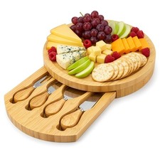 Bamboo Cheese Board and Knife