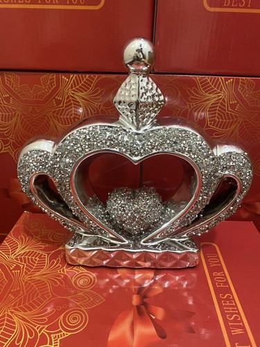 Crushed diamond silver crystal - diamond,