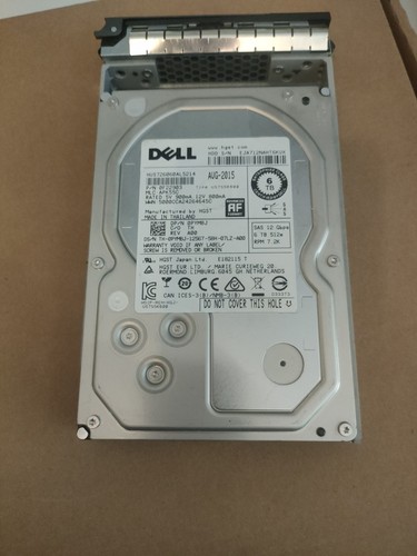 Dell 6tb 12g sas pym8j - 6tb,