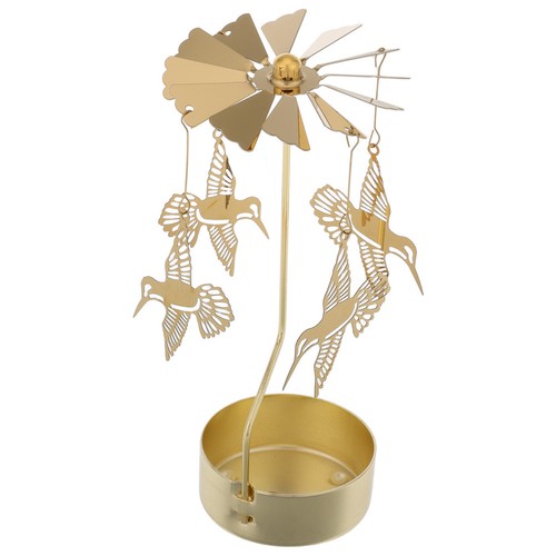 Rotary iron candle stand with - iron,
