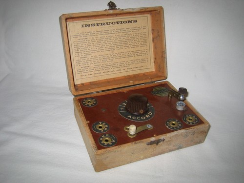 Crystal radio set - , french