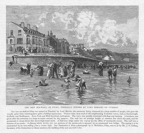 Filey new sea wall - filey,