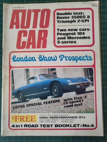 Autocar magazine october - autocar, 5