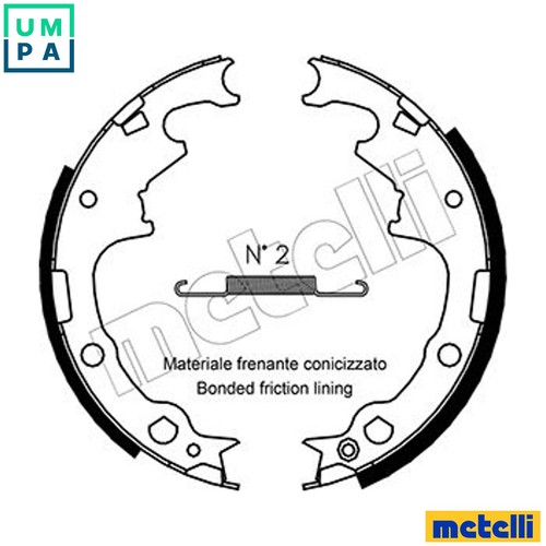 Brake shoe set 0349 - shoe, 53-0349